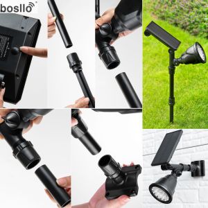 3.7V 2200MAH Solar Induction Street Lamp Black IP65 Waterproof