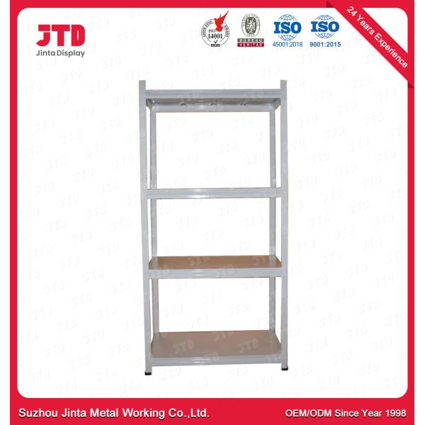 Buy White 5 Tier Boltless Shelving Supermarket 1000mm Rack at wholesale prices