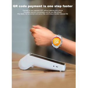 Amoled Round Rugged Waterproof Outdoor Smartwatch Contactless R1 Pro