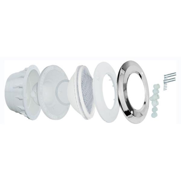 Plastic Body Swimming Pool Light Housing , Stainless Steel PAR56 Pool Light Niche