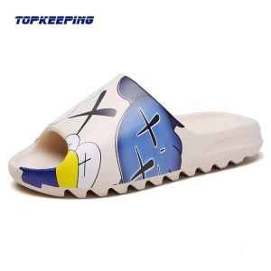 Shock Absorption Summer Unisex Cartoon Elmo Yezzy Slides