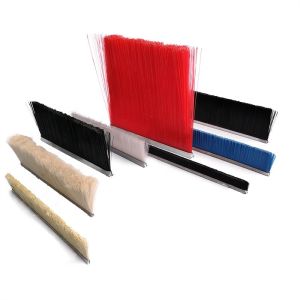 China Versatile Metal Back Industrial Door Brushes Strip 50mm on sale