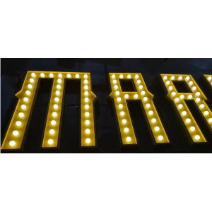 Wear Resistance Illuminate Bubbles ODM IP68 Acrylic Box Letters