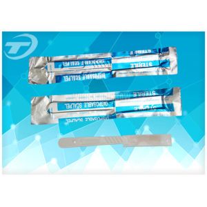 Sterilized Disposable Scalpel With Carbon Steel Balde By Gamma Radiation