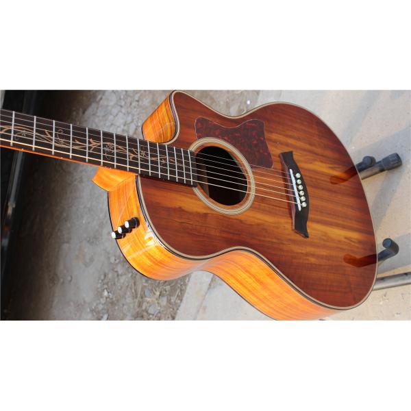 Top Quality koa wood cutaway acoustic electric guitar K24 model best guitars