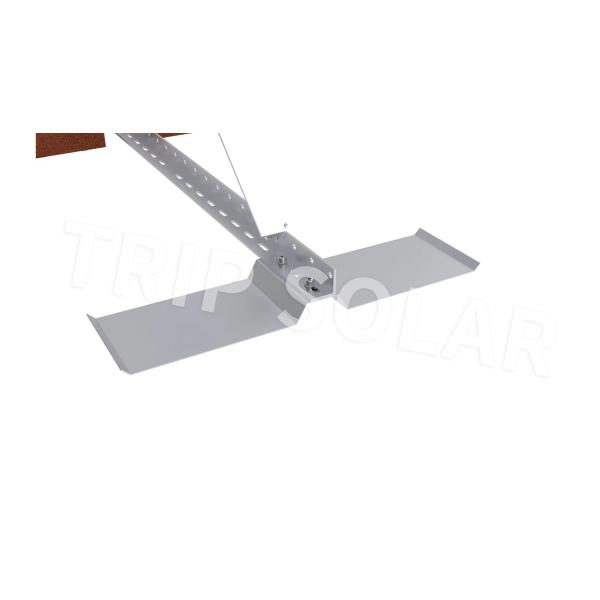 25-30 Years of Service Life Solar Railing Ballasted Roof Mounting System for Flat Roof