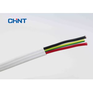 White Flat Cable wires , PVC Insulated Sheathed High quality flat cable