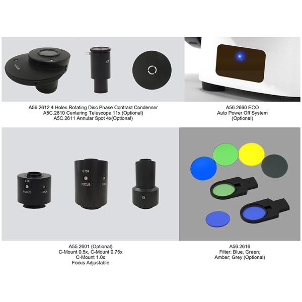 20x / 40x Annular Spot Inverted Optical Microscope Trinocular A14.2605