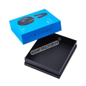 Attractive Rigid Blue Headphone Storage Box Packaging Gift Box