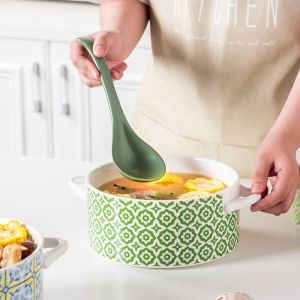 Quantity Bohemian Design Style Porcelain Pan With Lid Custom Decal Soup Bowl Set