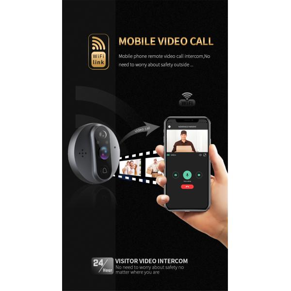 Unistone Peephole 1MP/720P Video Doorbell(US-PHR9)