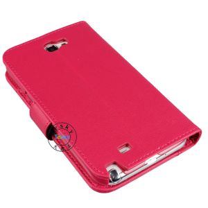 leather wallet cases for samsung note2 flip folio cases
