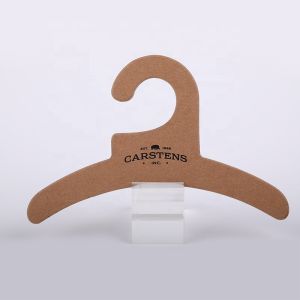 Custom Logo Dolls Clothes Cardboard Hangers Recyclable Paper Pet Hangers