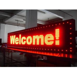 Red 256x128mm P16 Outdoor Monochrome LED Signs