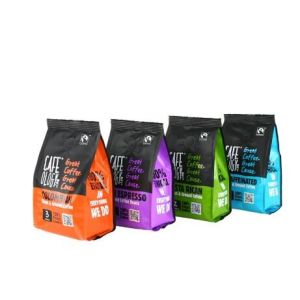 Food Grade Recycled Stand up Aluminum Foil Indonesia Luwak Kopi Coffee Bags for