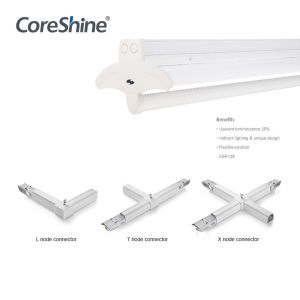 Continuous 2400mm 150lm/W Industrial Warehouse Lighting Fixtures