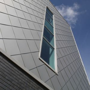 Flash Silver PVDF Aluminum Composite Panel High Dimensional Stability Advertisem