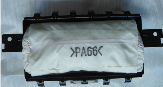 Quality Passenger Airbag Assembly for Hyundai Elantra Coupe with Single Explosion Gas Generator and PA66 High-Strength Nylon Fabric in 35CM*25CM*15CM for sale