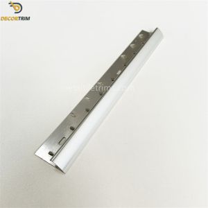 Aluminum Curved Carpet Transition Strip Glossy Silver 9mm×3000mm