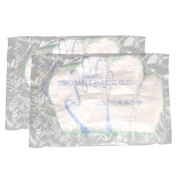 1.0g Plastic Serving Gloves , Disposable Transparent Gloves For Household