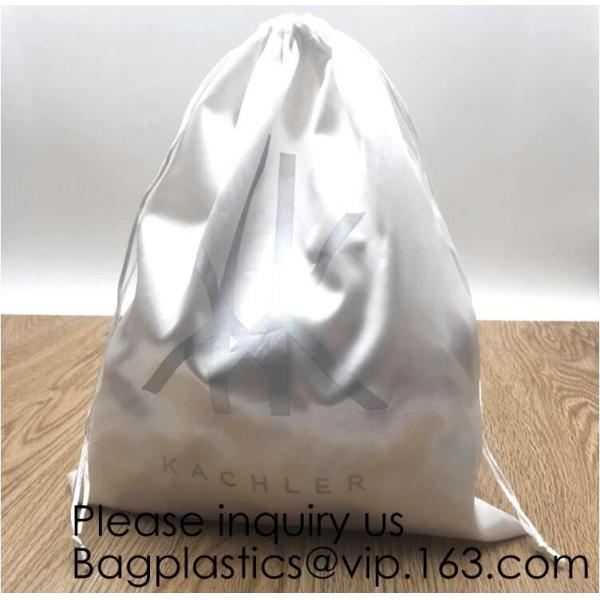 Satin Gift Bag For Midi Wrap Dress,Elegant Purple Satin Pouch For Rings,Satin Drawstring Bag For Cosmetic, bagease pack