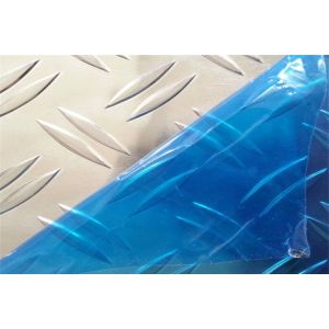 Decoration Skidproof Two Bar Aluminum Tread Plate 1.5mm Thickness