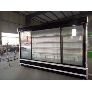Supermarket Air Curtain Cabinet R404A R134A Continuous Row