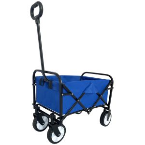 Customized Foldable Wagon Cart Steel Folding Wagon With Practical Hand
