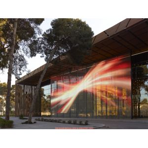 P7.8mm Indoor & Outdoor Transparent LED Display Cost-Effective Glass LED Video