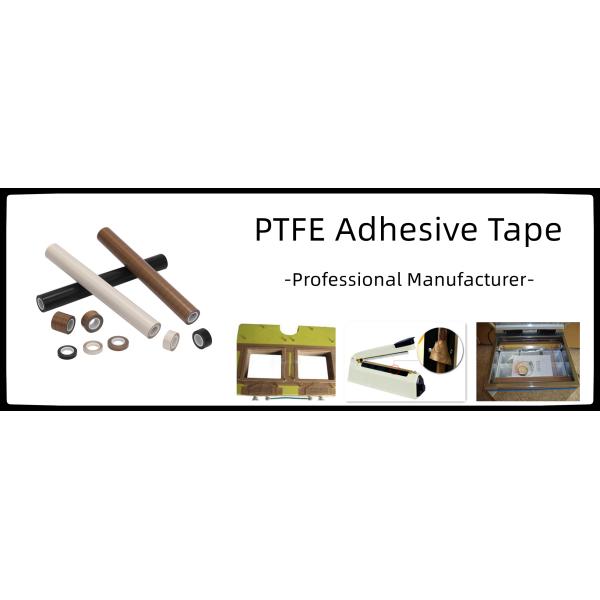 Dimensional Stability PTFE Coated Tape Silicone Adhesive PTFE Fiberglass Tape