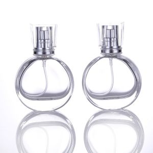 25ml Empty Flint Glass Refillable Perfume Bottles With Spray Atomizer