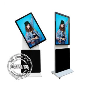 Rotate 55 Inch Touch Screen Kiosk Digital Signage Android Advertising Media Wifi