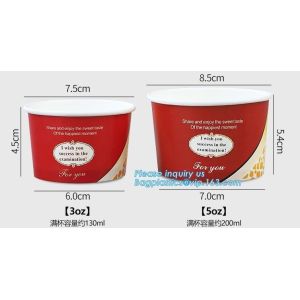 Food grade standard icecream paper cups for European and American market,custom