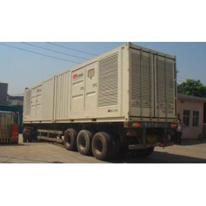 Professional Silence Soundproof Genset Power Plant , Man Containerised Generator