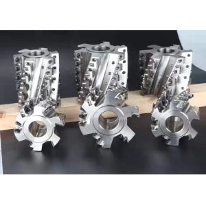 Plum Blossom Type Spiral Cutterhead Steel Or Aluminum Alloy Material