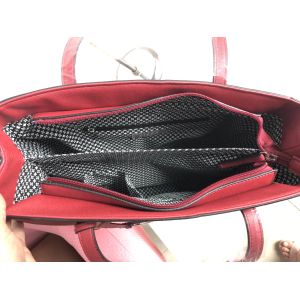 Women Handbag Designer Red Color Ladies Leather Tote Bag