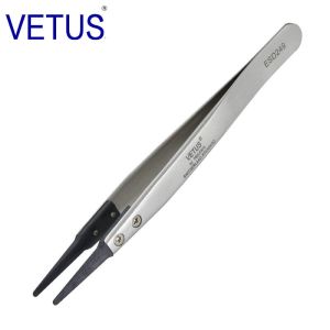 No Rust ESD Safe Tools AISI302 High Precision Tweezers Tip Replaceable