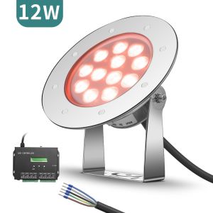 China IP68 Waterproof 480LM 500ma Led Underwater Pool Light DMX512 VDE on sale