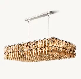 Buy cheap Ceiling Mount Brass LED Foyer Chandelier Foyer Lights Modern Chrome Finish from wholesalers