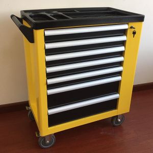 8 Drawer 700 Lbs Heavy Duty Tool Trolley Polished Red