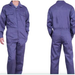 Mens Summer Flame Retardant Insulated Coveralls Dark Blue TC Twill Midleweight