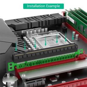 PCI Express 16X Riser Card 180-Degree 107.6mm Green
