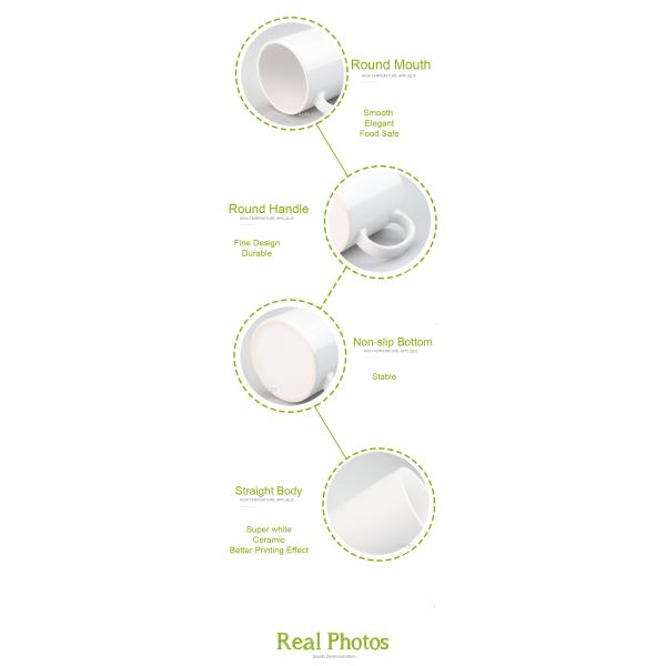 Kimstone 11oz Wholesale Ceramic Mugs With Logo Customize Coffee Drink Mug