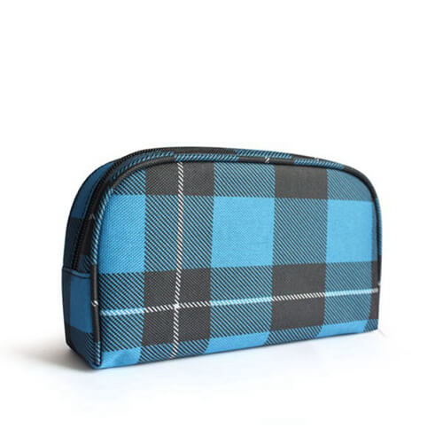 Buy Custom Blue Small Cosmetic Bags , Travel Makeup Bag With Brush Compartment  at wholesale prices