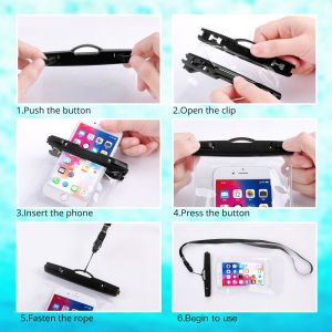 Underwater Phone Waterproof Cover Waterproof Swimming Bag Case Phone Pouch