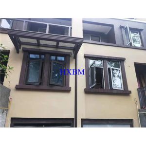 Airtightness Powder Coat Aluminum Casement Windows Apartment Project