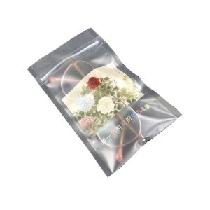 Two Side Sealed Fold Over Bottom Pouch Wholesale Custom Decoration Packaging Bag