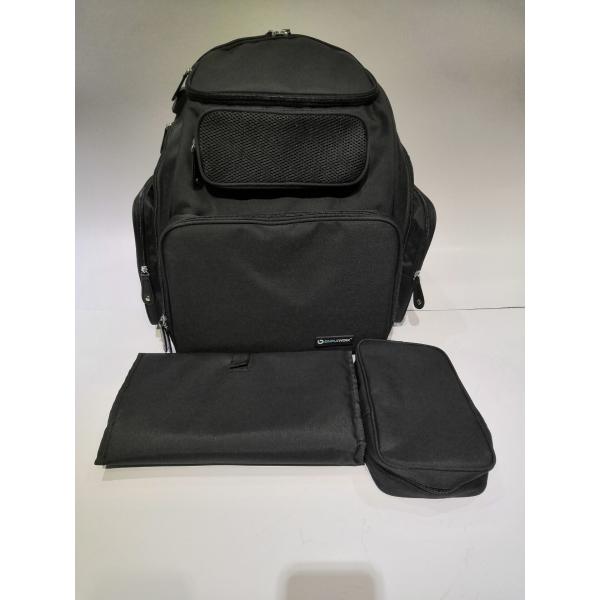 600D Nylon Backpack Diaper Bag / Travel Nappy Bag With USB Case Table And Charge