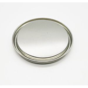 White Round Tin Containers With Lids 4L Empty Metal Tins