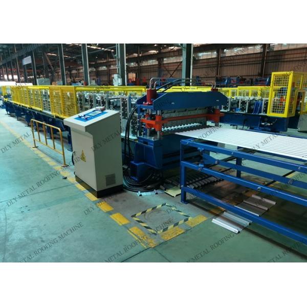 Double Layer 0.3mm Metal Roofing Machine Plc Automatic For Sheet
